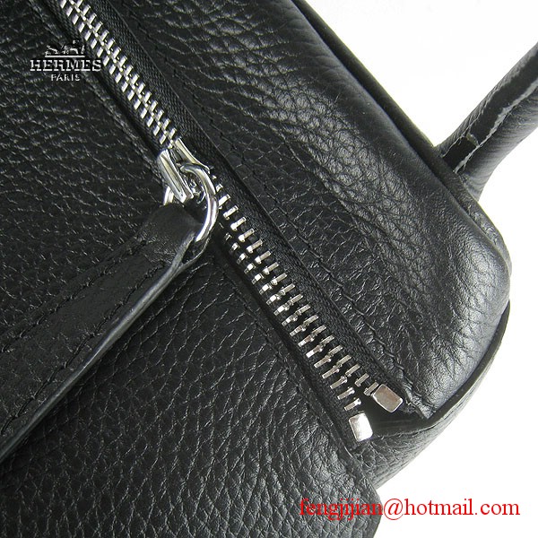 Hermes Women Shoulder Bag Black 6208 Hermes Women Shoulder Bag Black 6208